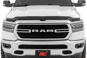 Ram 1500 Hood Protector - Rough Country - Gloss Black - '19-'26